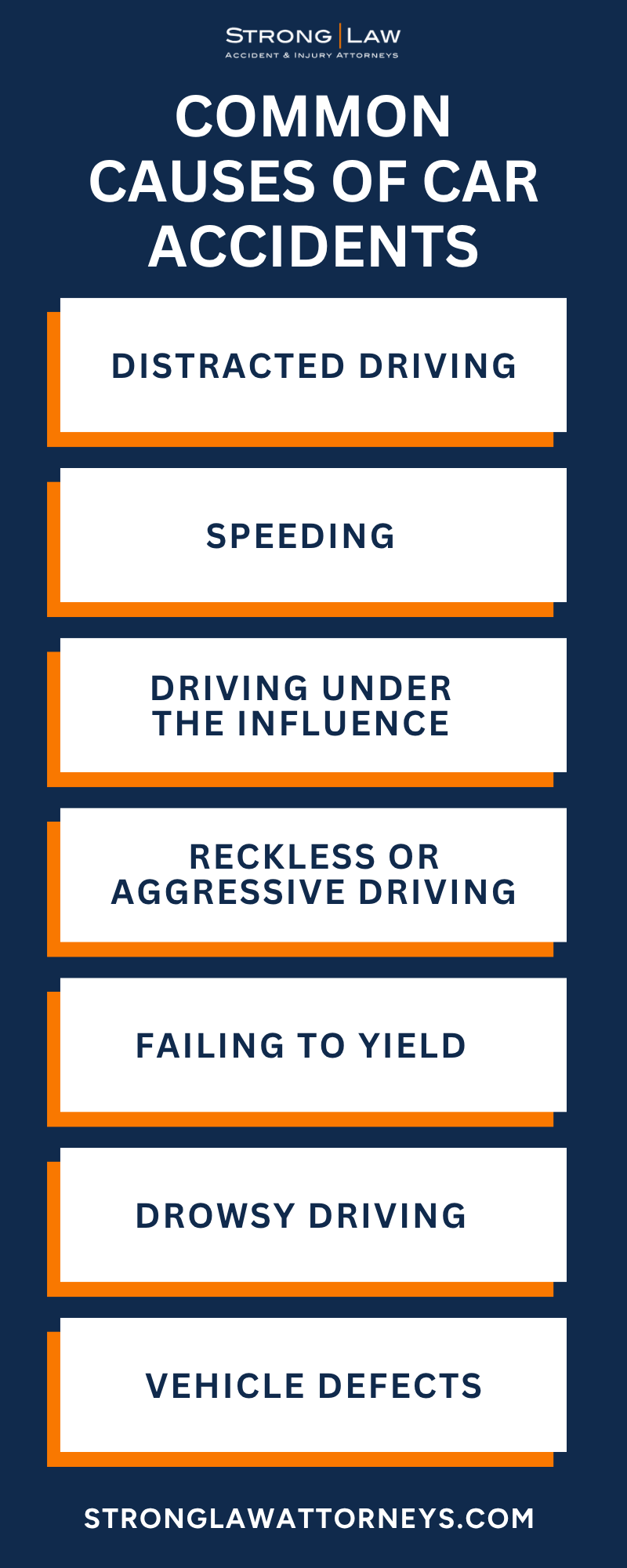 Common Causes Of Car Accidents Infographic