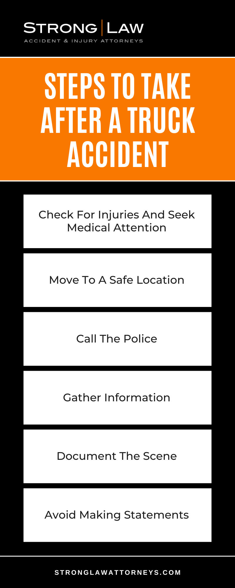 Steps To Take After A Truck Accident Infographic