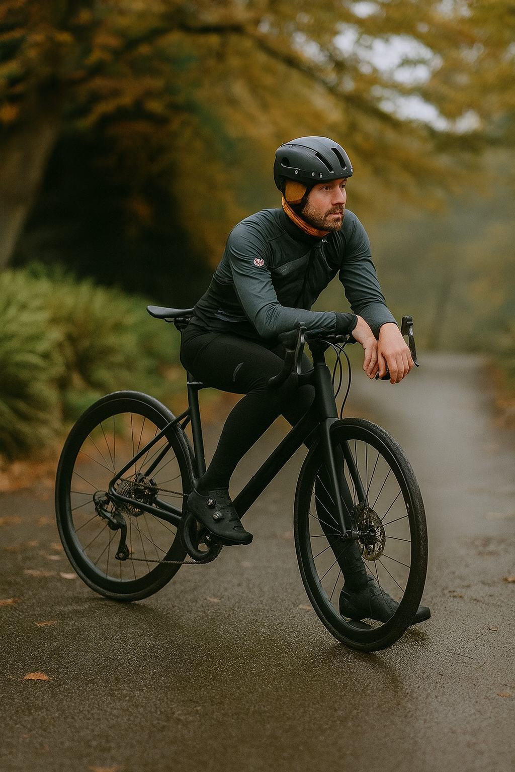 Cyclist riding in Denver autumn bike lane | Bicycle Accident Lawyer