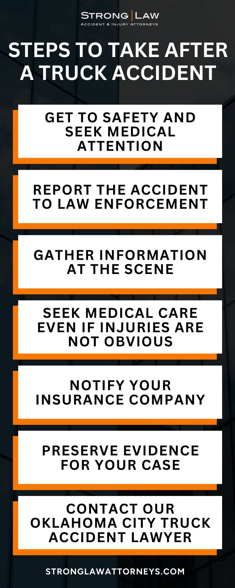 Steps To Take After A Truck Accident Infographic